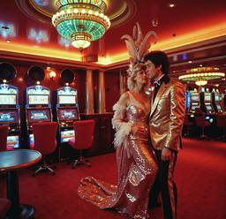 The ship's casino, slot machines and roulette (16mm, surreal), FFF Cruises: Voyage 01 · FFF\CRS\073\011