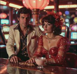 The ship's casino, slot machines and roulette (16mm, surreal), FFF Cruises: Voyage 01 · FFF\CRS\073\017