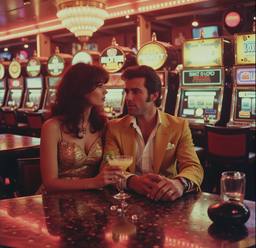 The ship's casino, slot machines and roulette (16mm, surreal), FFF Cruises: Voyage 01 · FFF\CRS\073\020