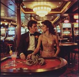 The ship's casino, slot machines and roulette (16mm, surreal), FFF Cruises: Voyage 01 · FFF\CRS\073\022