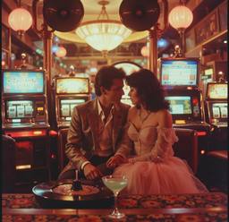 The ship's casino, slot machines and roulette (16mm, surreal), FFF Cruises: Voyage 01 · FFF\CRS\073\026