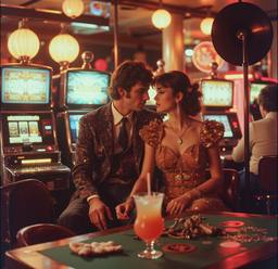 The ship's casino, slot machines and roulette (16mm, surreal), FFF Cruises: Voyage 01 · FFF\CRS\073\030