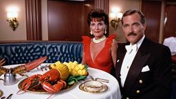 Dinner with the Captain, lobsters and pineapples, FFF Cruises: Voyage 01 · FFF\CRS\074\004