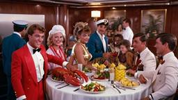 Dashing young people dine with the Captain