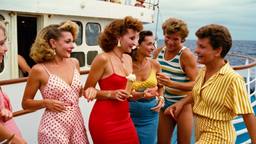 The rusty ship, a young crowd dancing on deck, FFF Cruises: Voyage 01 · FFF\CRS\079\001