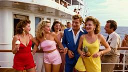 The rusty ship, a young crowd dancing on deck, FFF Cruises: Voyage 01 · FFF\CRS\079\002
