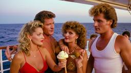 David Hasselhoff dancing on deck