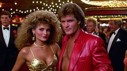 David Hasselhoff dancing in the casino