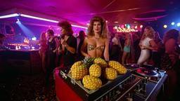 The heavy metal band, dancers behind, FFF Cruises: Voyage 01 · FFF\CRS\090\011