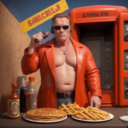 Arnold Schwarzenegger, Dial-a-Sauce · FFF\DAS\AS\017