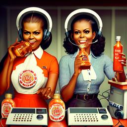 Barack and Michelle Obama, Dial-a-Sauce · FFF\DAS\BMO\001