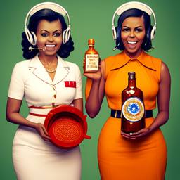 Barack and Michelle Obama, Dial-a-Sauce · FFF\DAS\BMO\002