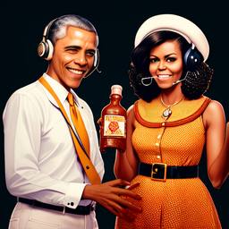 Barack and Michelle Obama, Dial-a-Sauce · FFF\DAS\BMO\005