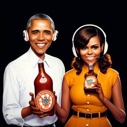 Barack and Michelle Obama, Dial-a-Sauce · FFF\DAS\BMO\007