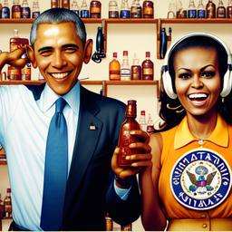 Barack and Michelle Obama, Dial-a-Sauce · FFF\DAS\BMO\008