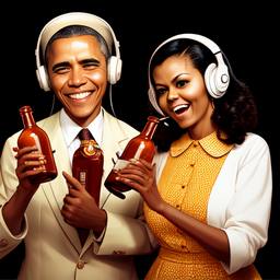 Barack and Michelle Obama, Dial-a-Sauce · FFF\DAS\BMO\011