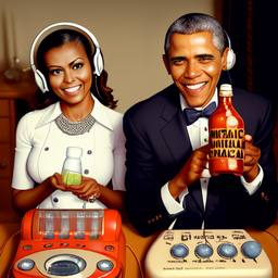 Barack and Michelle Obama, Dial-a-Sauce · FFF\DAS\BMO\018