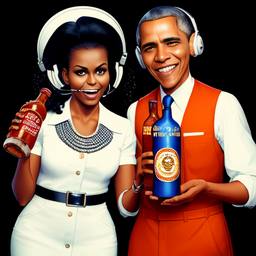 Barack and Michelle Obama, Dial-a-Sauce · FFF\DAS\BMO\022