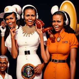 Barack and Michelle Obama, Dial-a-Sauce · FFF\DAS\BMO\034