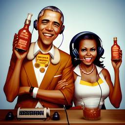 Barack and Michelle Obama, Dial-a-Sauce · FFF\DAS\BMO\035