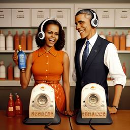 Barack and Michelle Obama, Dial-a-Sauce · FFF\DAS\BMO\044