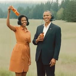 Barack and Michelle Obama, Dial-a-Sauce · FFF\DAS\BMO\050