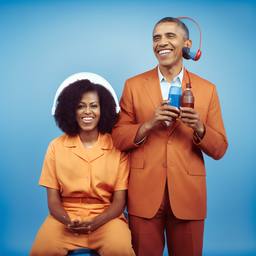 Barack and Michelle Obama, Dial-a-Sauce · FFF\DAS\BMO\051
