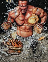 Arnold Schwarzenegger, Early Stable Diffusion · FFF\ESD\AS\008