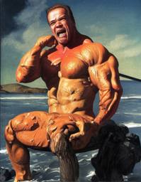Arnold Schwarzenegger, Early Stable Diffusion · FFF\ESD\AS\010