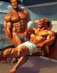 Arnold Schwarzenegger, Early Stable Diffusion · FFF\ESD\AS\015