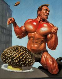 Arnold Schwarzenegger, Early Stable Diffusion · FFF\ESD\AS\016