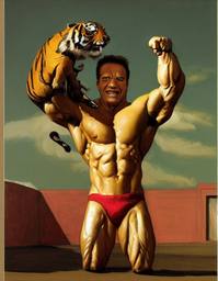 Arnold Schwarzenegger, Early Stable Diffusion · FFF\ESD\AS\017