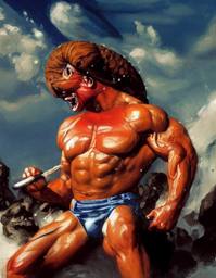 Arnold Schwarzenegger, Early Stable Diffusion · FFF\ESD\AS\018