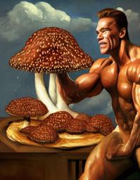 Arnold Schwarzenegger, Early Stable Diffusion · FFF\ESD\AS\024