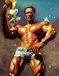 Arnold Schwarzenegger, Early Stable Diffusion · FFF\ESD\AS\027
