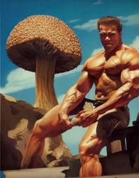 Arnold Schwarzenegger, Early Stable Diffusion · FFF\ESD\AS\028
