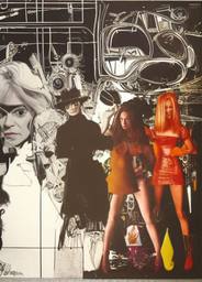 Andy Warhol and the Spice Girls, Early Stable Diffusion · FFF\ESD\AW\005