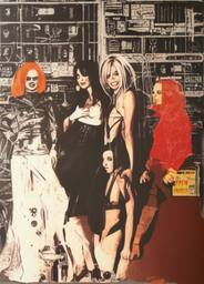 Andy Warhol and the Spice Girls, Early Stable Diffusion · FFF\ESD\AW\008