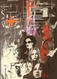 Andy Warhol and the Spice Girls, Early Stable Diffusion · FFF\ESD\AW\013