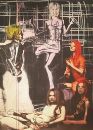 Andy Warhol and the Spice Girls, Early Stable Diffusion · FFF\ESD\AW\022