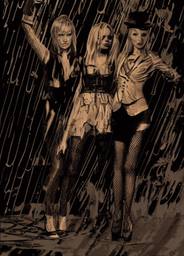 Andy Warhol and the Spice Girls, Early Stable Diffusion · FFF\ESD\AW\024