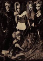 Andy Warhol and the Spice Girls, Early Stable Diffusion · FFF\ESD\AW\026