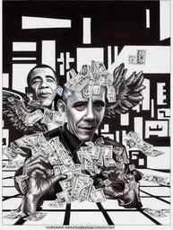 Barack Obama, Early Stable Diffusion · FFF\ESD\BO\005
