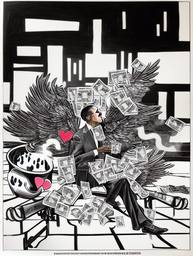 Barack Obama, Early Stable Diffusion · FFF\ESD\BO\009