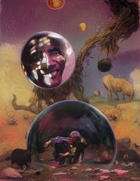Barack Obama, Early Stable Diffusion · FFF\ESD\BO\011