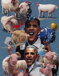 Barack Obama vs Joe Biden, Early Stable Diffusion · FFF\ESD\BOVJB\036