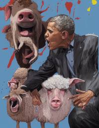 Barack Obama vs Joe Biden, Early Stable Diffusion · FFF\ESD\BOVJB\037
