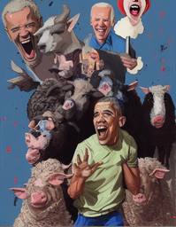 Barack Obama vs Joe Biden, Early Stable Diffusion · FFF\ESD\BOVJB\039