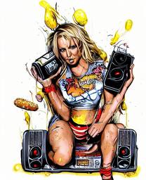 Britney Spears, Early Stable Diffusion · FFF\ESD\BS\029