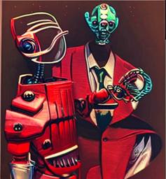 Cyborgs, Early Stable Diffusion · FFF\ESD\CYB\004